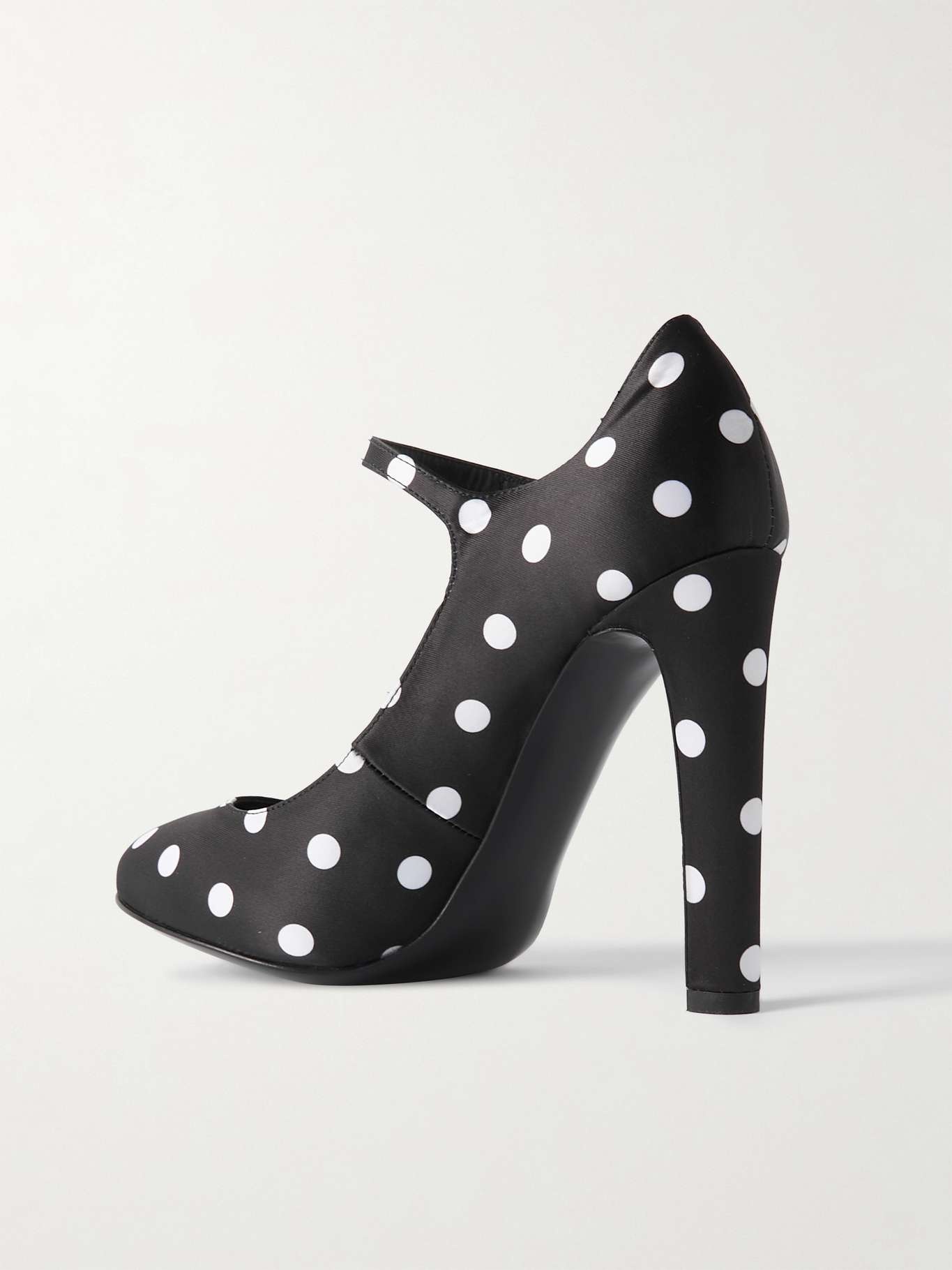 Bianca polka-dot satin pumps - 3