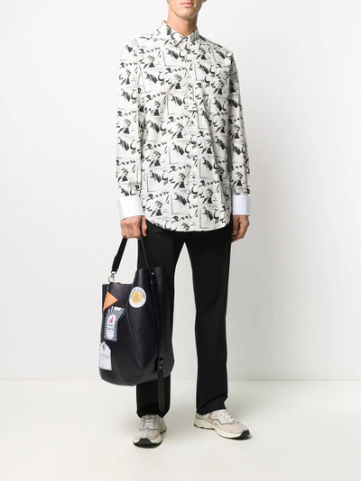 Lanvin patch-print tote bag outlook