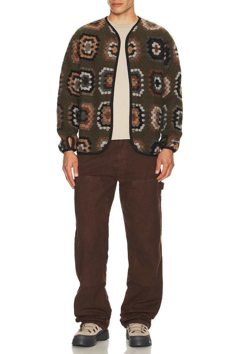 snow peak Wool Jacquard Cardigan outlook