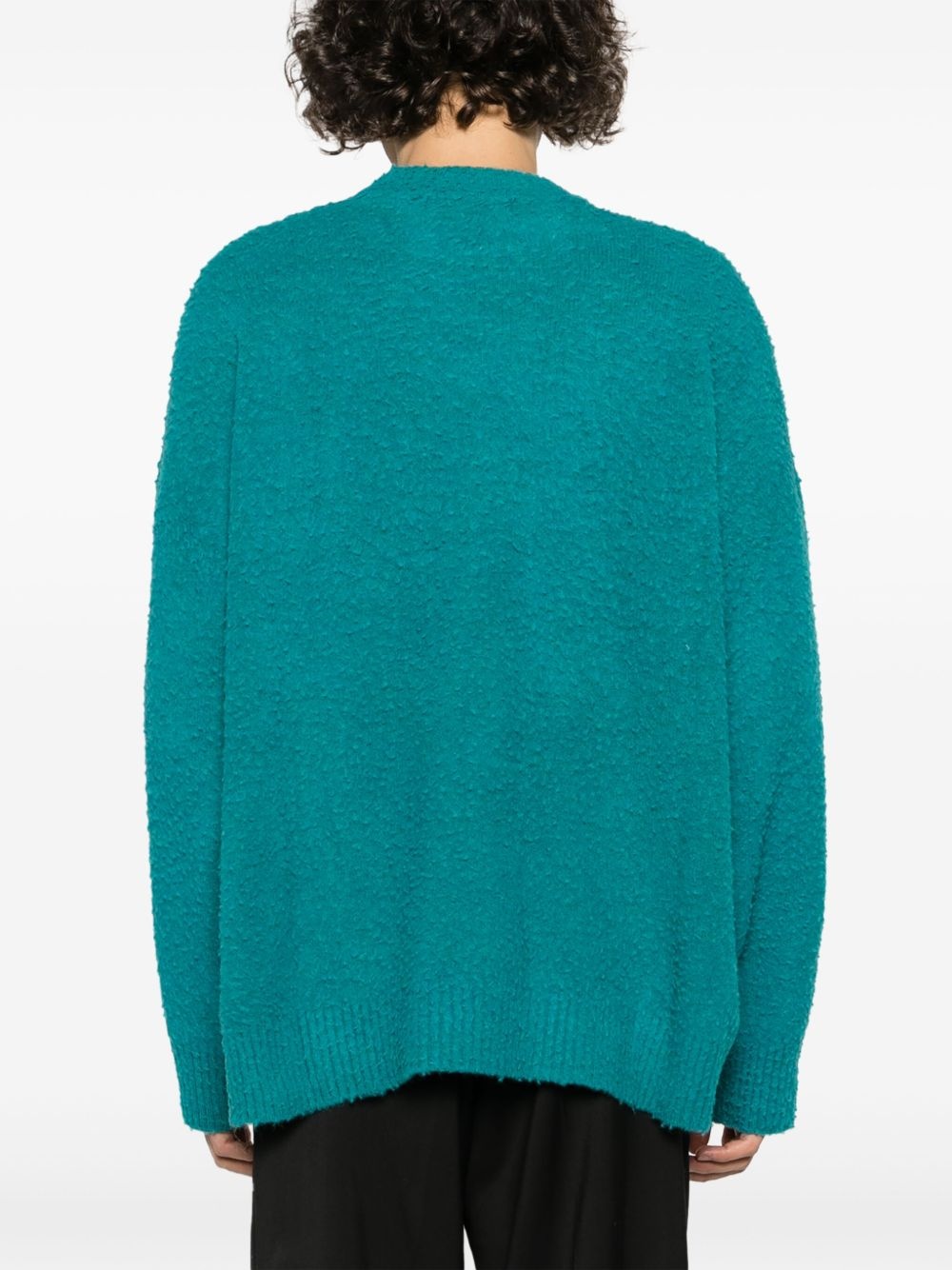 crew-neck logo tag jumper - 4