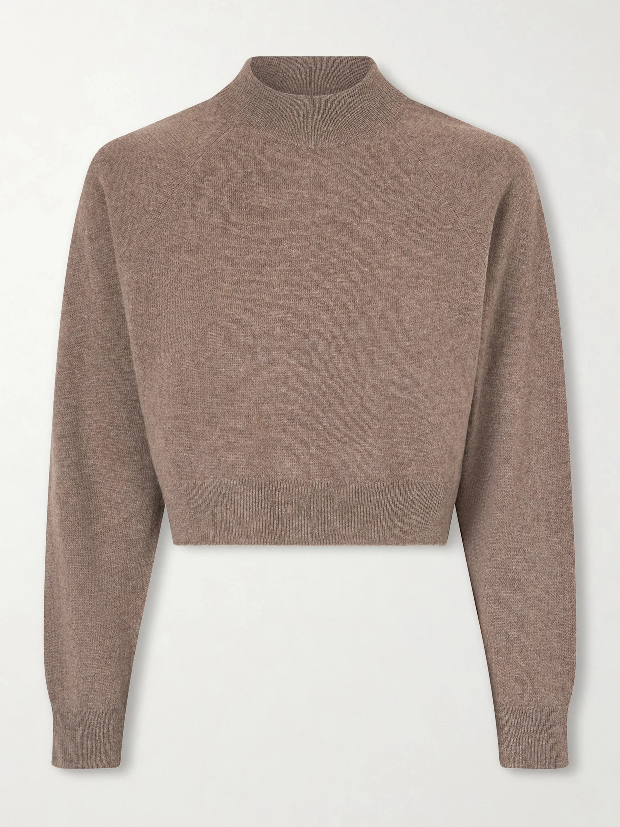Cropped Wool And Cashmere-blend Sweater - 1