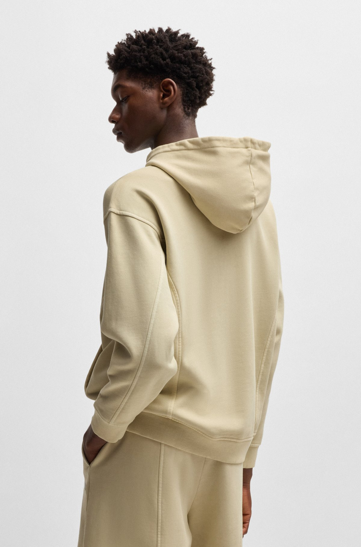 COTTON-TERRY HOODIE WITH VINTAGE EYELETS - 5