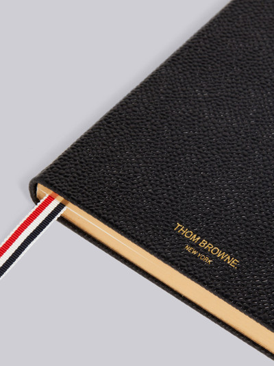 Thom Browne Black Pebbled Calfskin Blank Notebook outlook