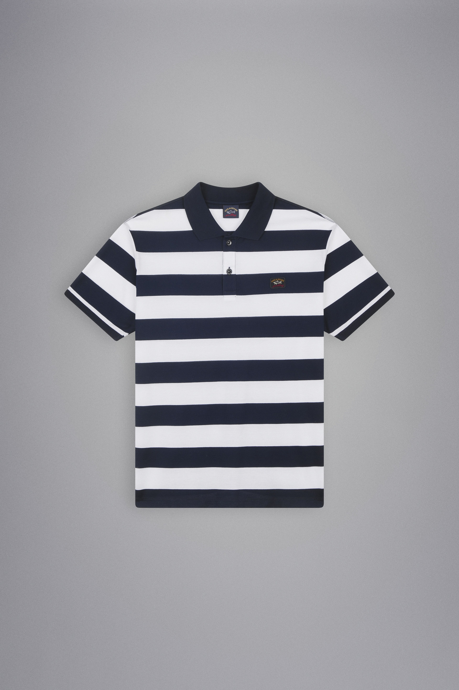 ORGANIC COTTON PIQUÉ POLO WITH ICONIC BADGE - 1