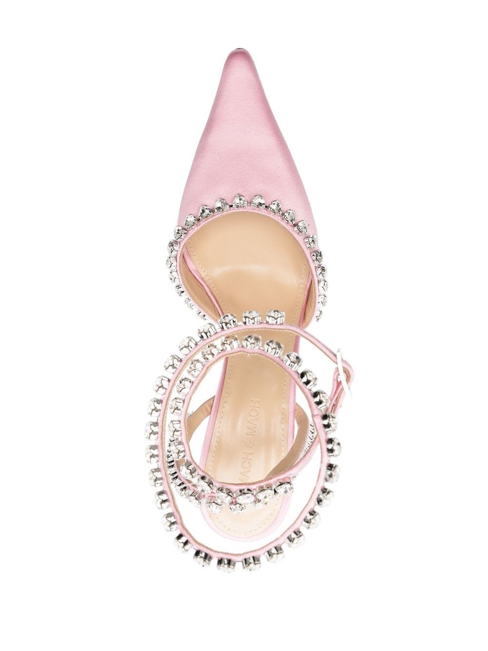 crystal detailing pointed-toe pump - 4