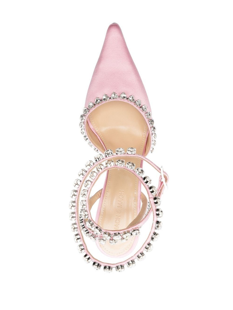 crystal detailing pointed-toe pump 4