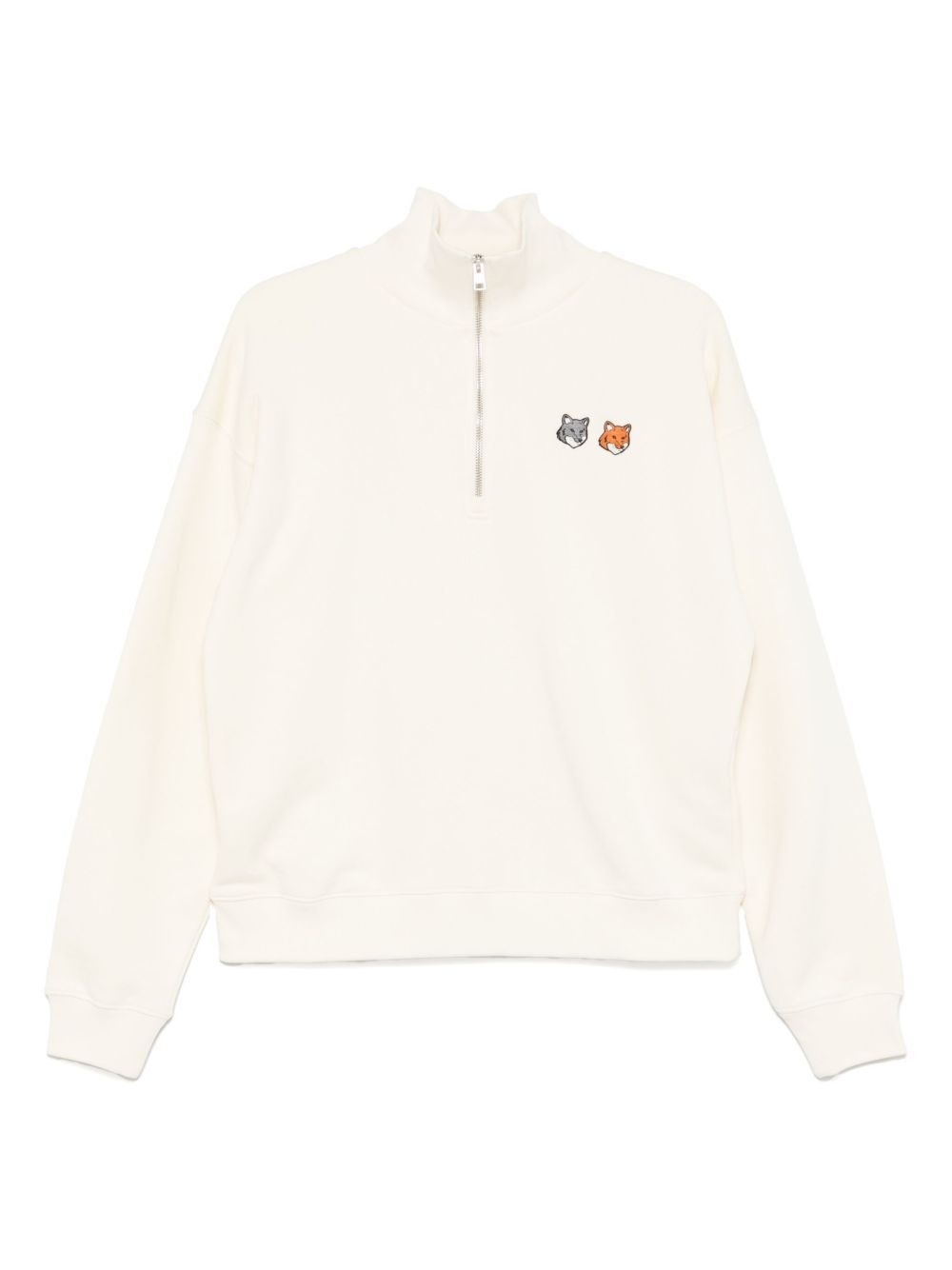 cotton zip-up sweatshirt - 1