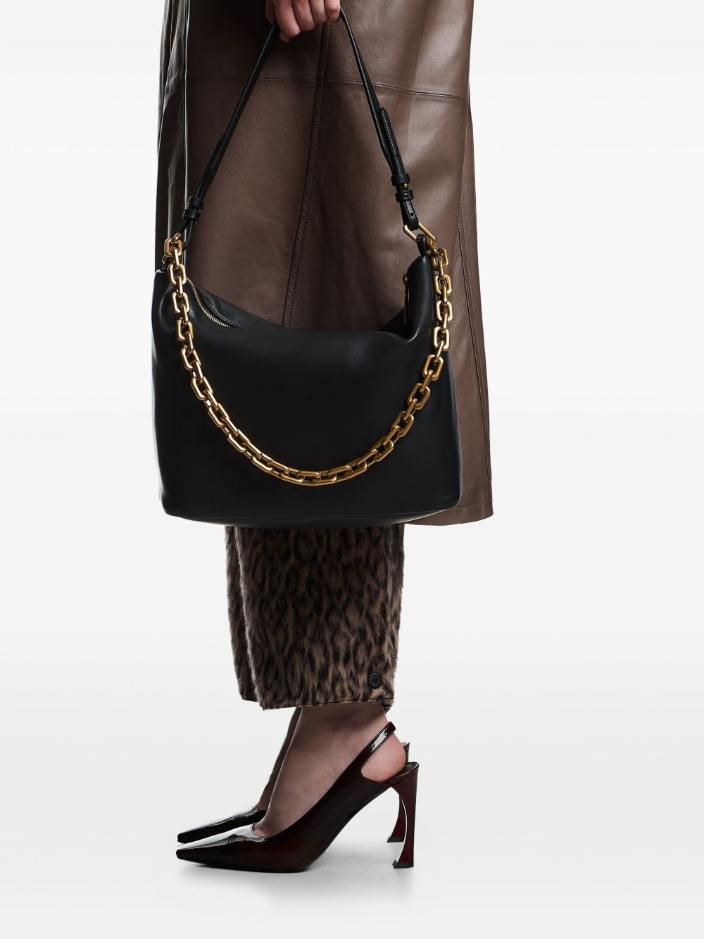 medium Hobo leather tote bag - 2