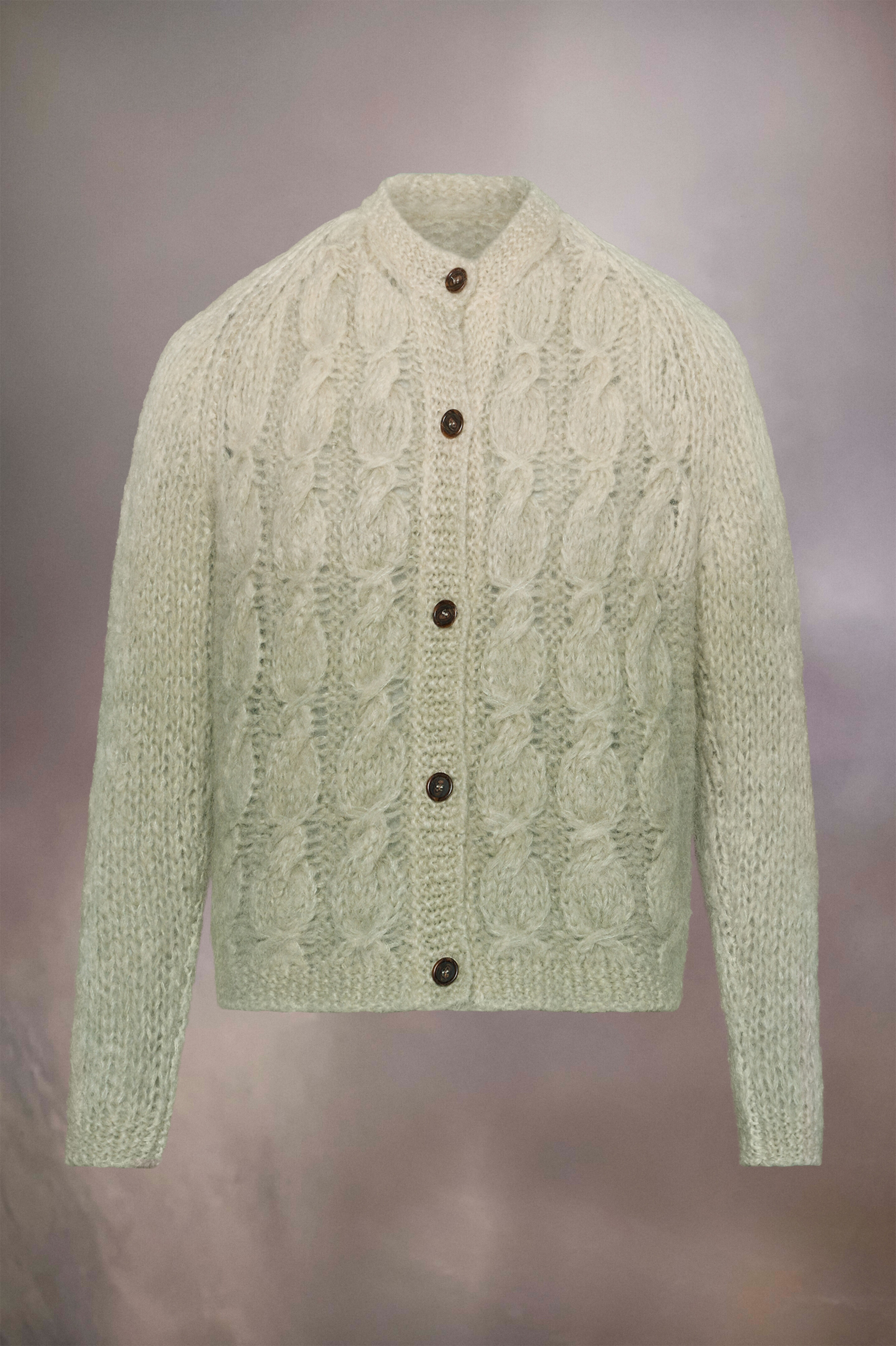 Faded mohair cardigan - 2