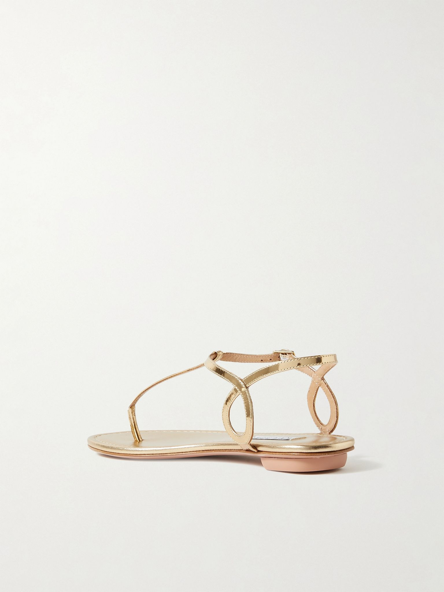 Almost Bare metallic leather sandals Gold - 3