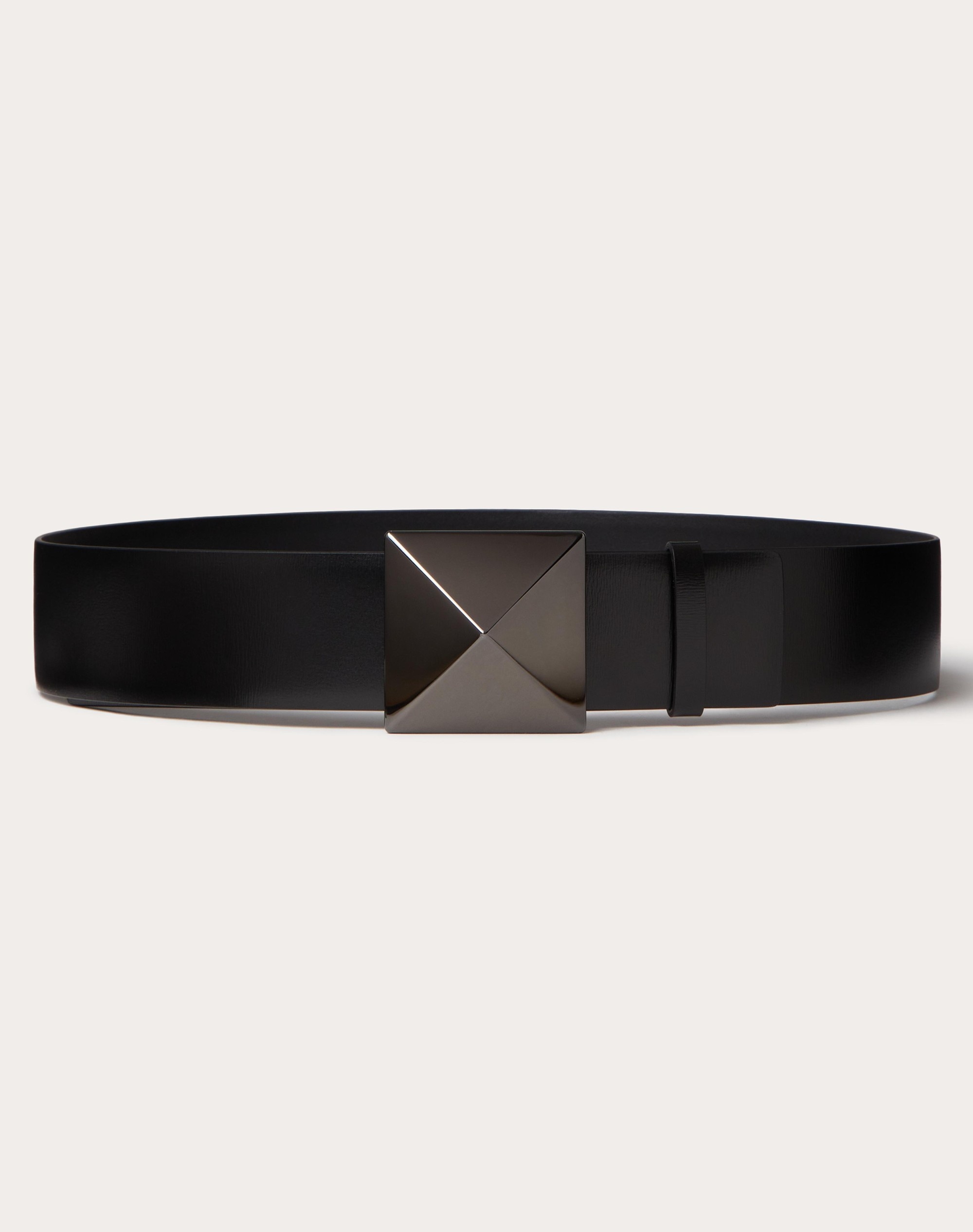 ONE STUD SHINY CALFSKIN BELT 40MM - 1