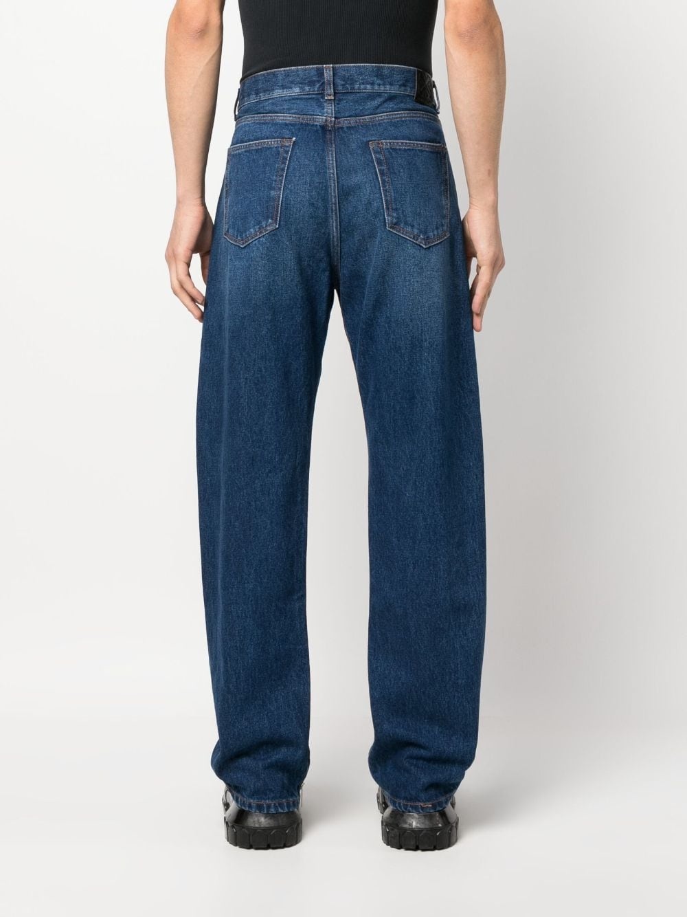 high-waist straight-leg jeans - 4