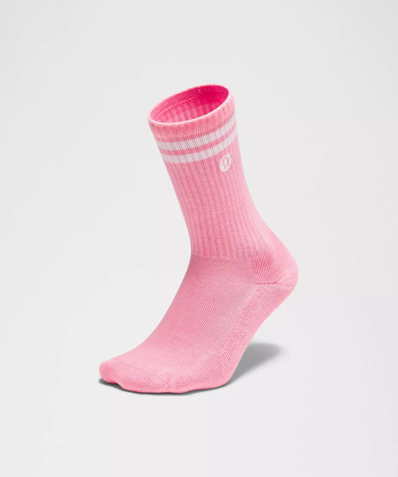 Unisex Daily Essential Crew Socks 3 Pack *Stripe 3