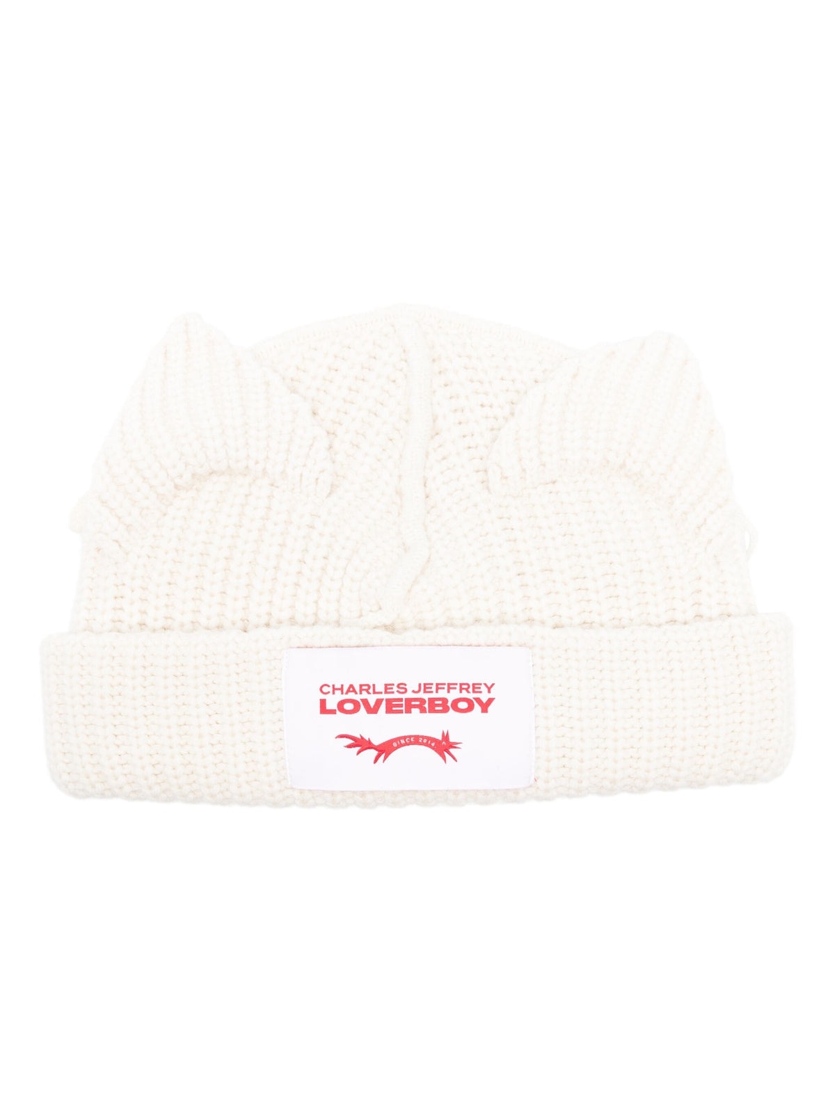 CHUNKY EARS BEANIE (ECRU) - 1