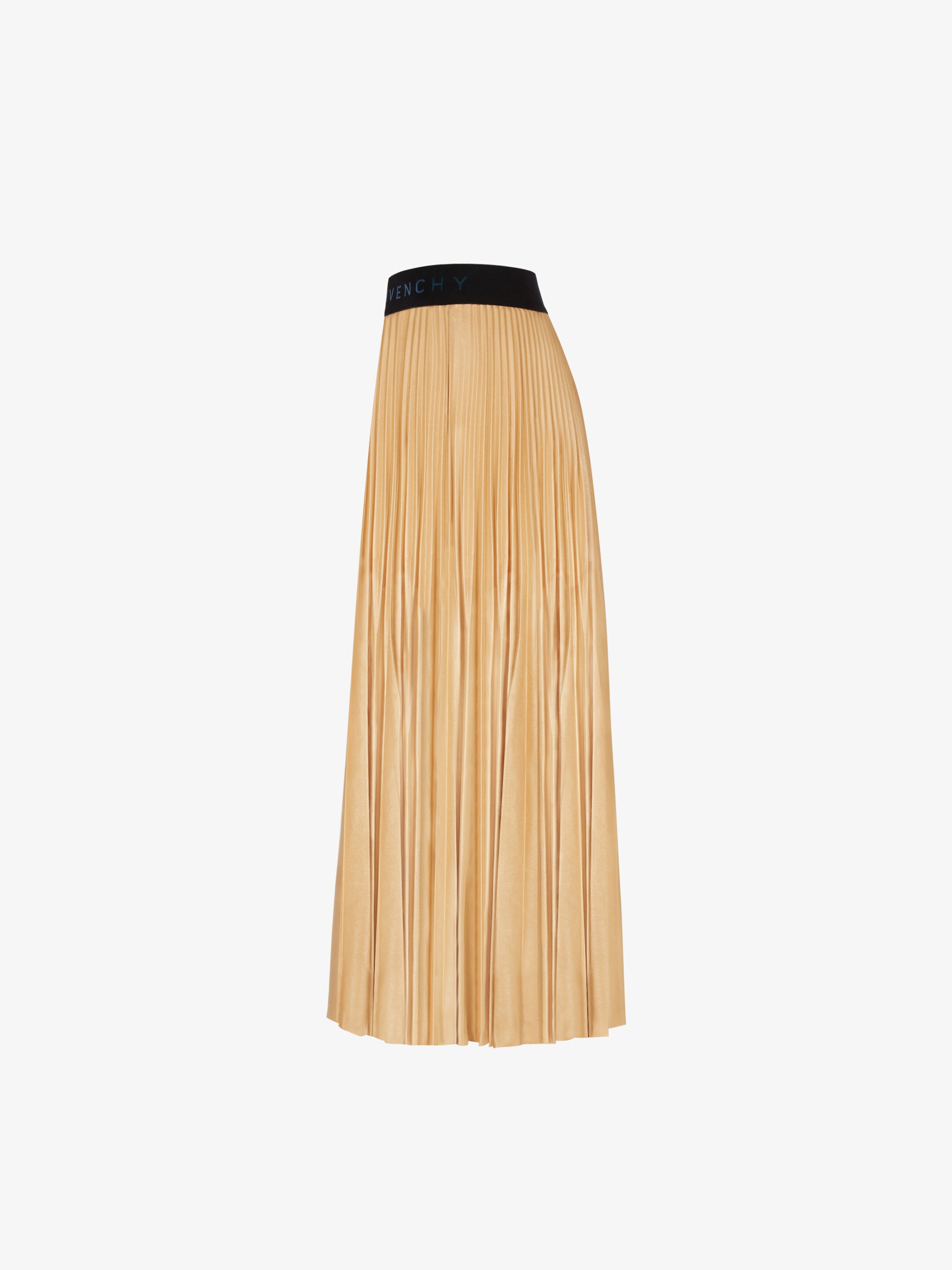 Skirt in varnish pleated jersey - 3