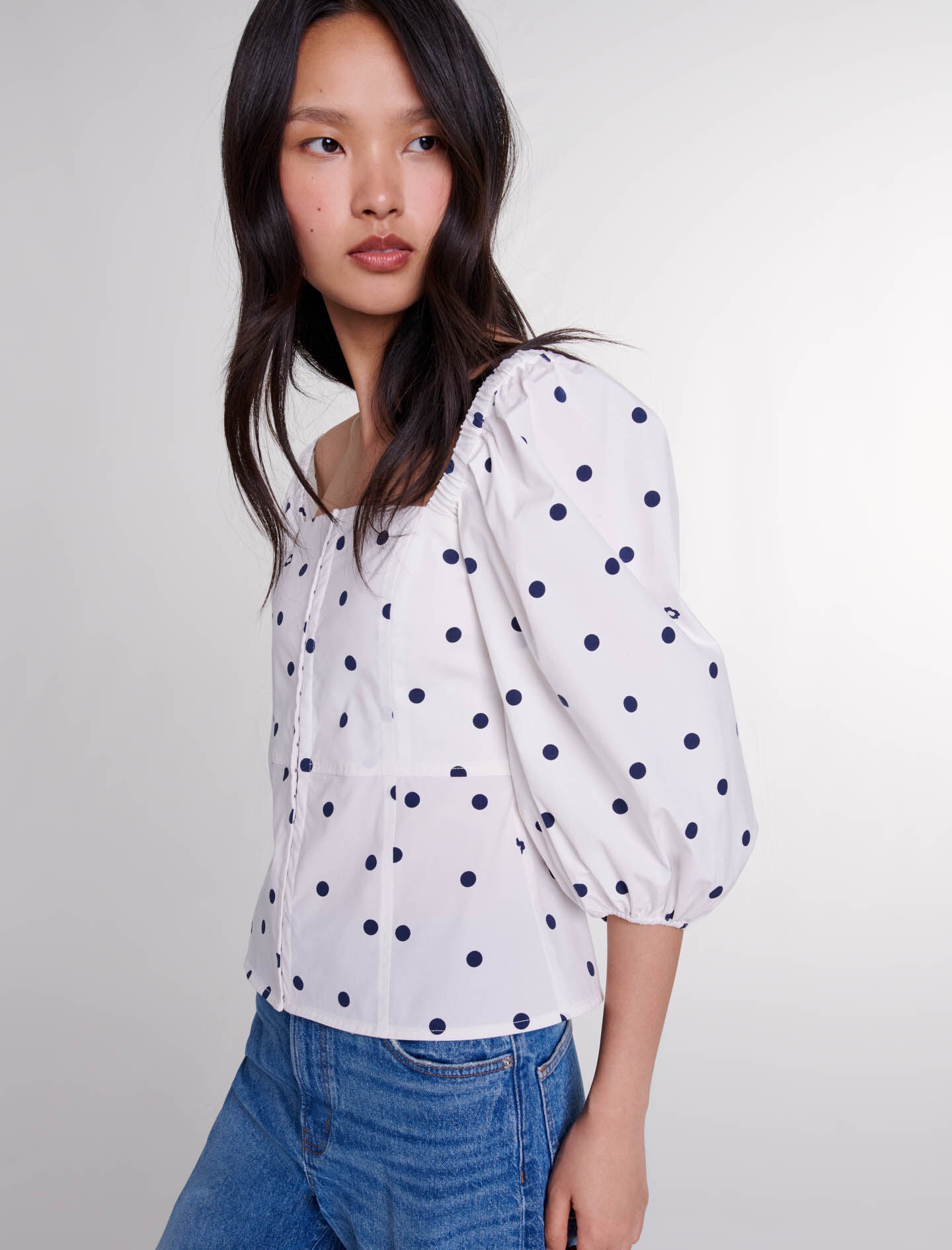 Puff-sleeved top - 5
