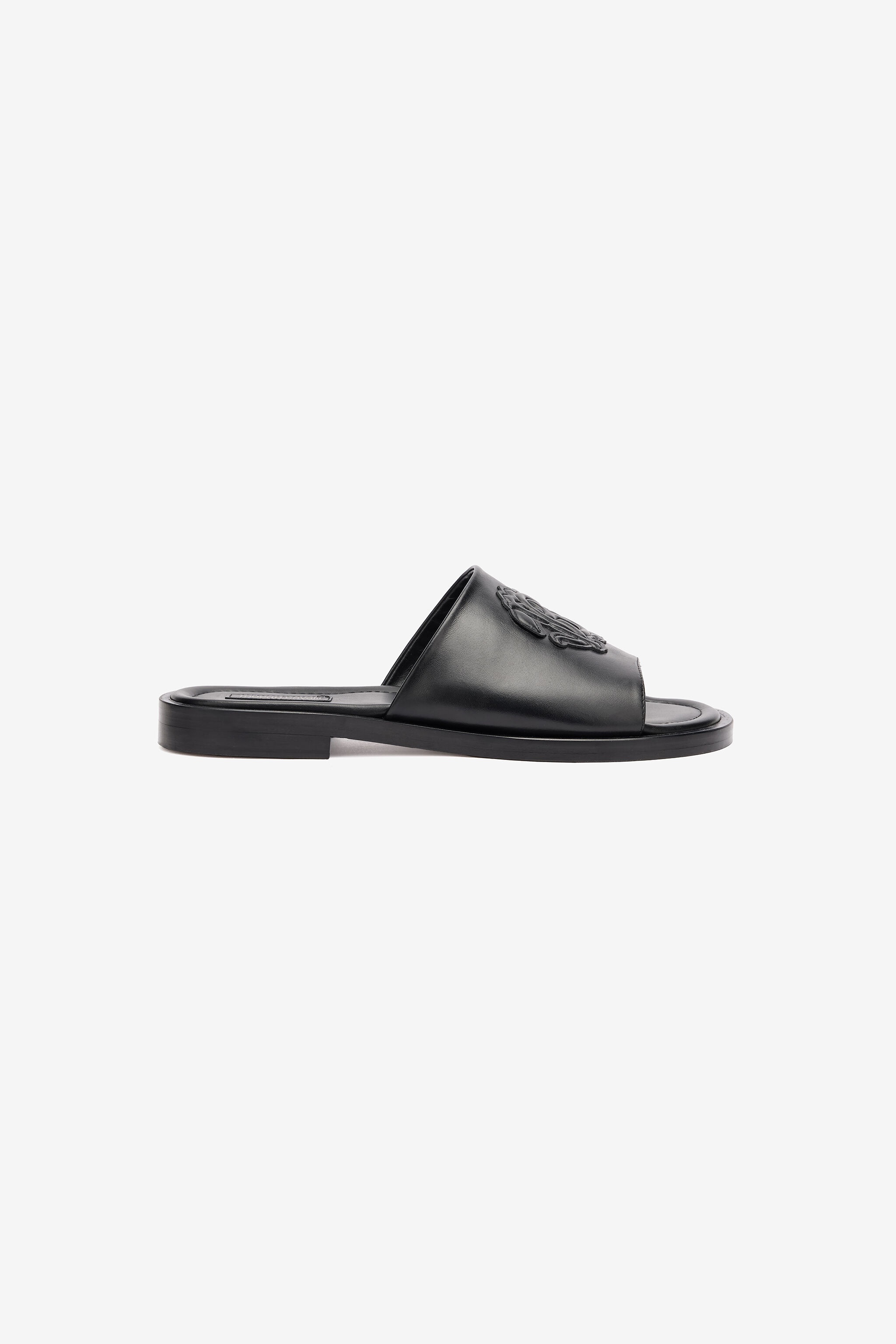 Slides With Mirror Snake Monogram - 1