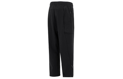 adidas Men's adidas Wj Xia Pnt Martial Arts Series Woven Loose Lacing Sports Pants/Trousers/Joggers Black H outlook