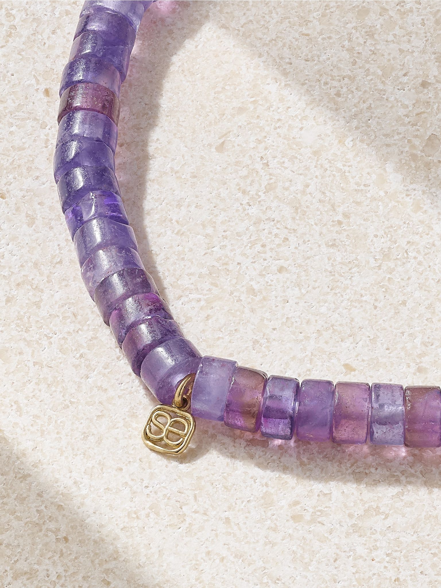 14-karat gold, amethyst and diamond bracelet Gold - 3