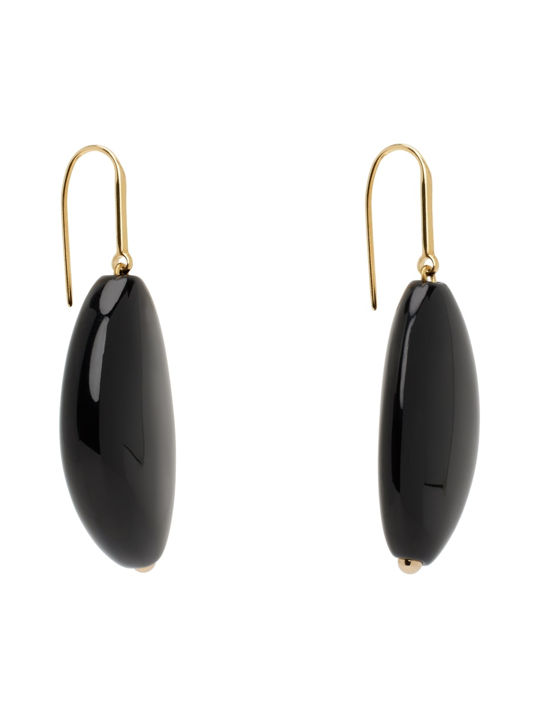 Gold & Black On The Rocks Earrings - 2