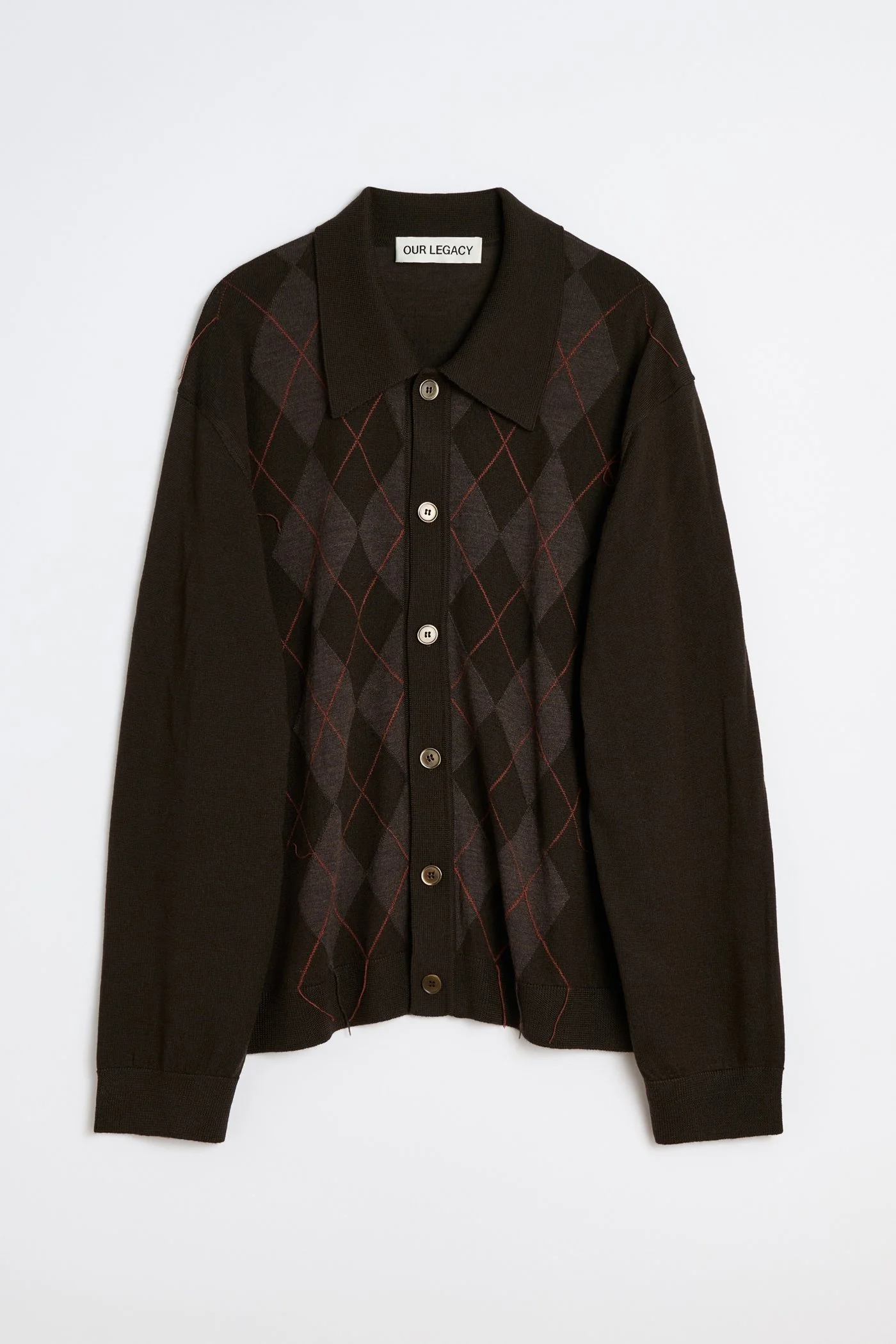 Our Legacy Evening Polo Pub Argyle Fine Wool - 1