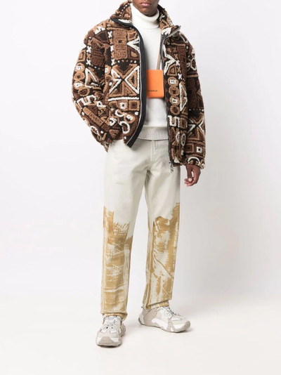 GCDS 3D shearling pattern jacket outlook