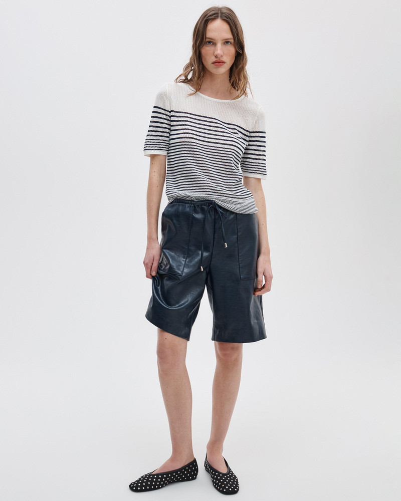 rag & bone Daisy Striped Short-Sleeve Sweater outlook