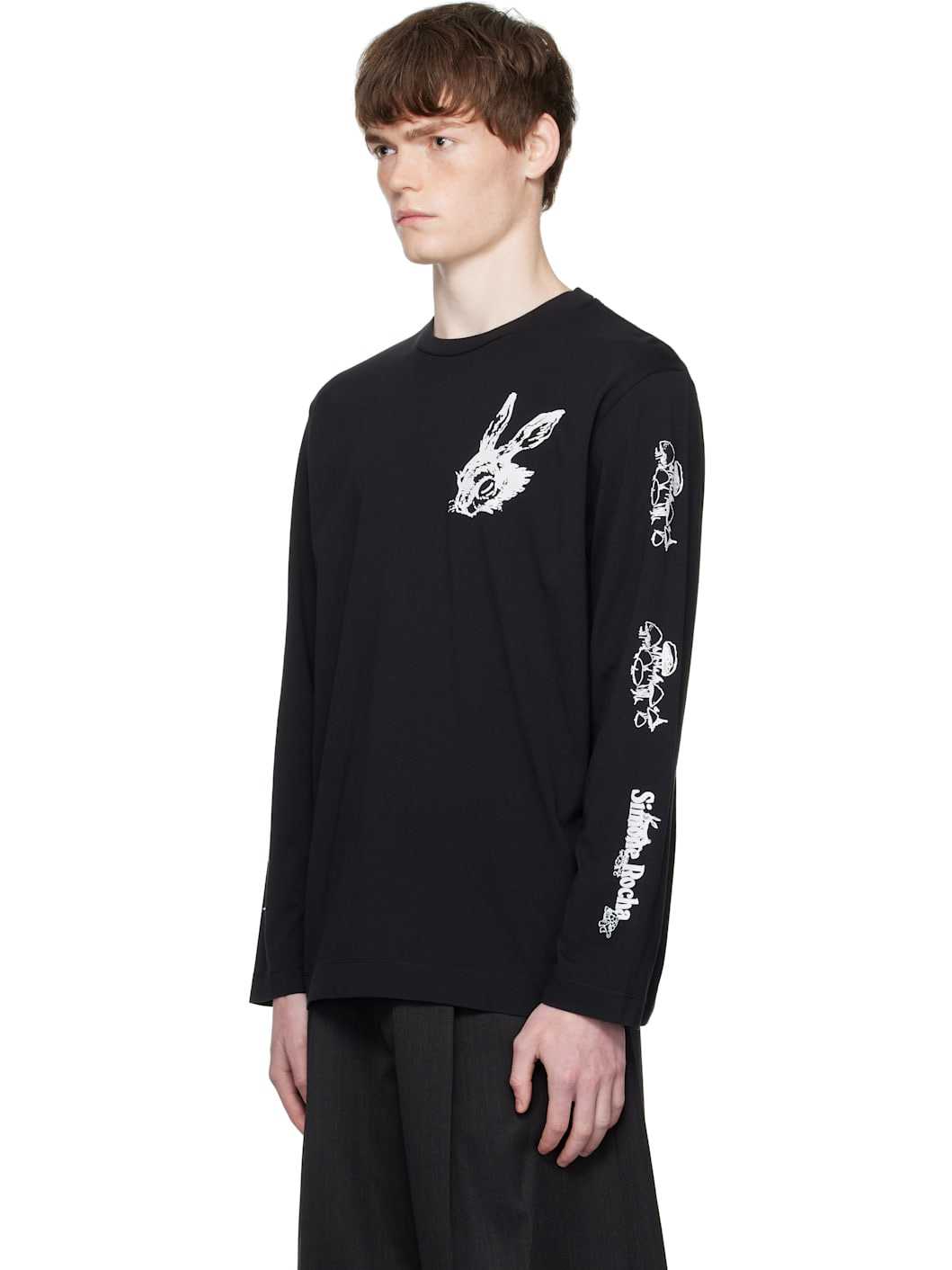 Black Tortoise & Hare Long Sleeve T-shirt - 4
