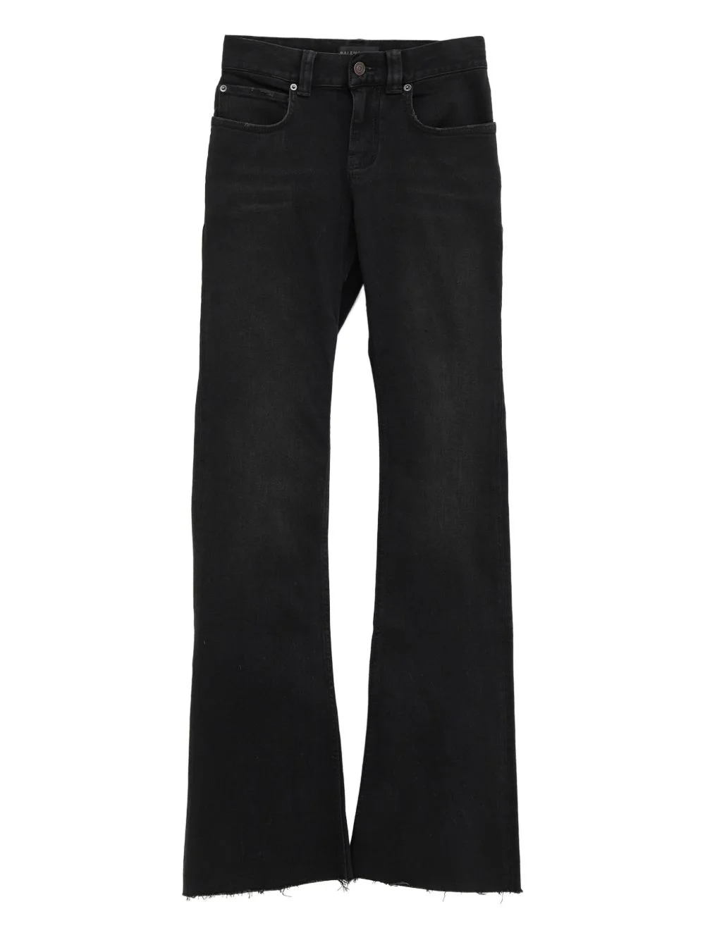 frayed-hem jeans - 1