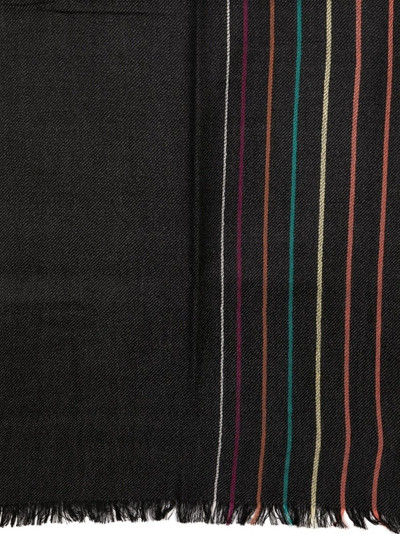 Paul Smith wool-silk signature stripe scarf outlook