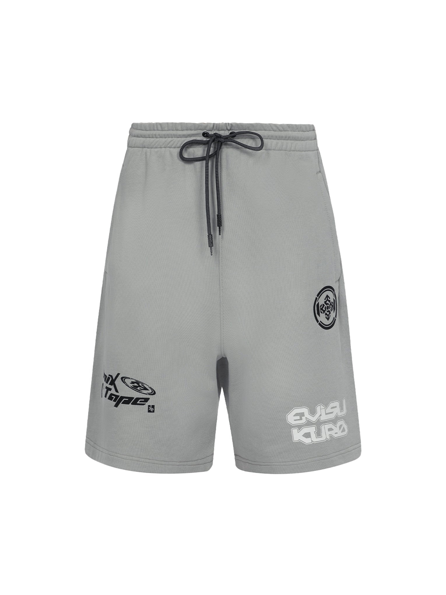 Multi Logo Print Relax Fit Sweat Shorts - 13