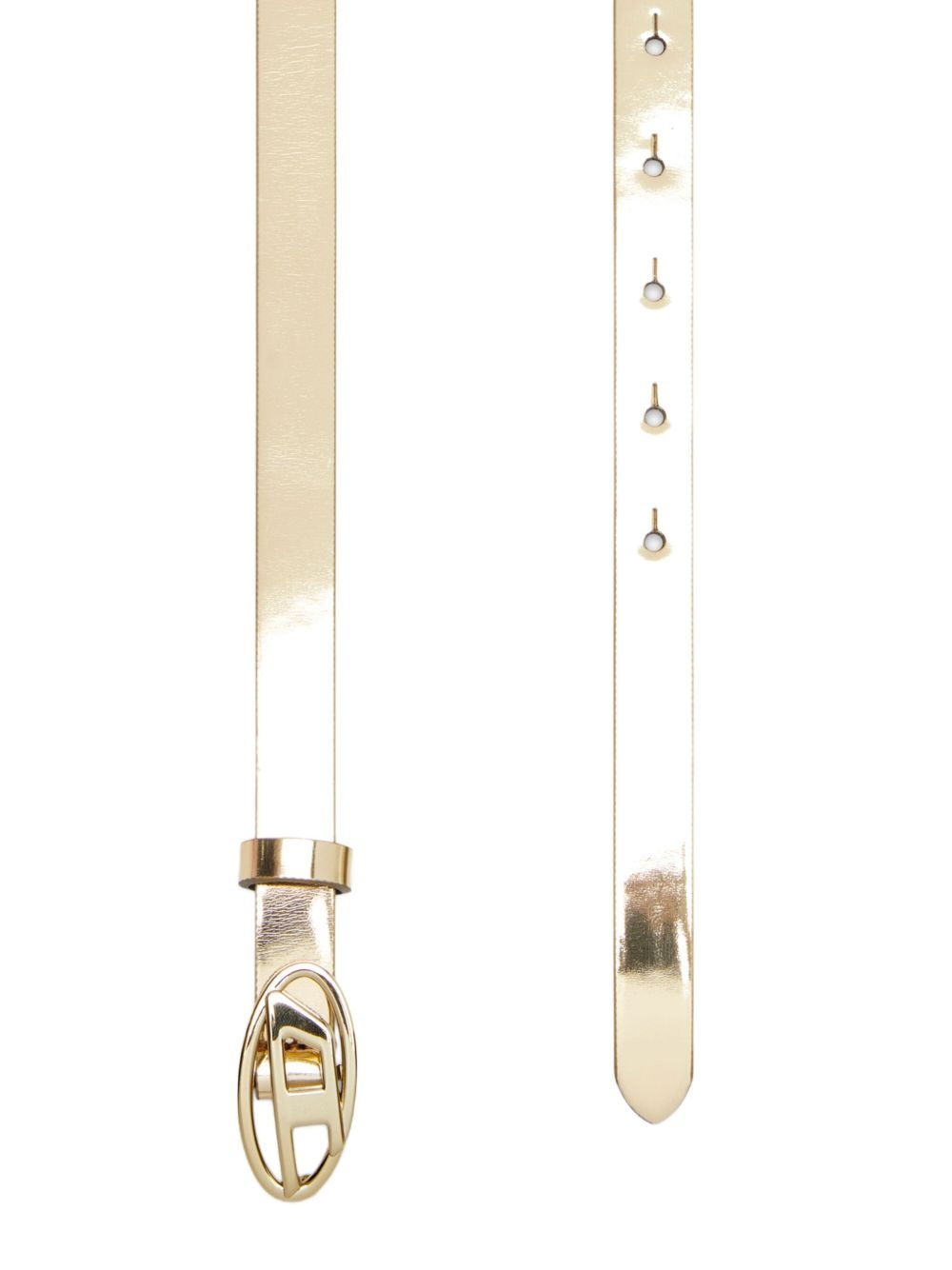 oval-buckle belt - 2