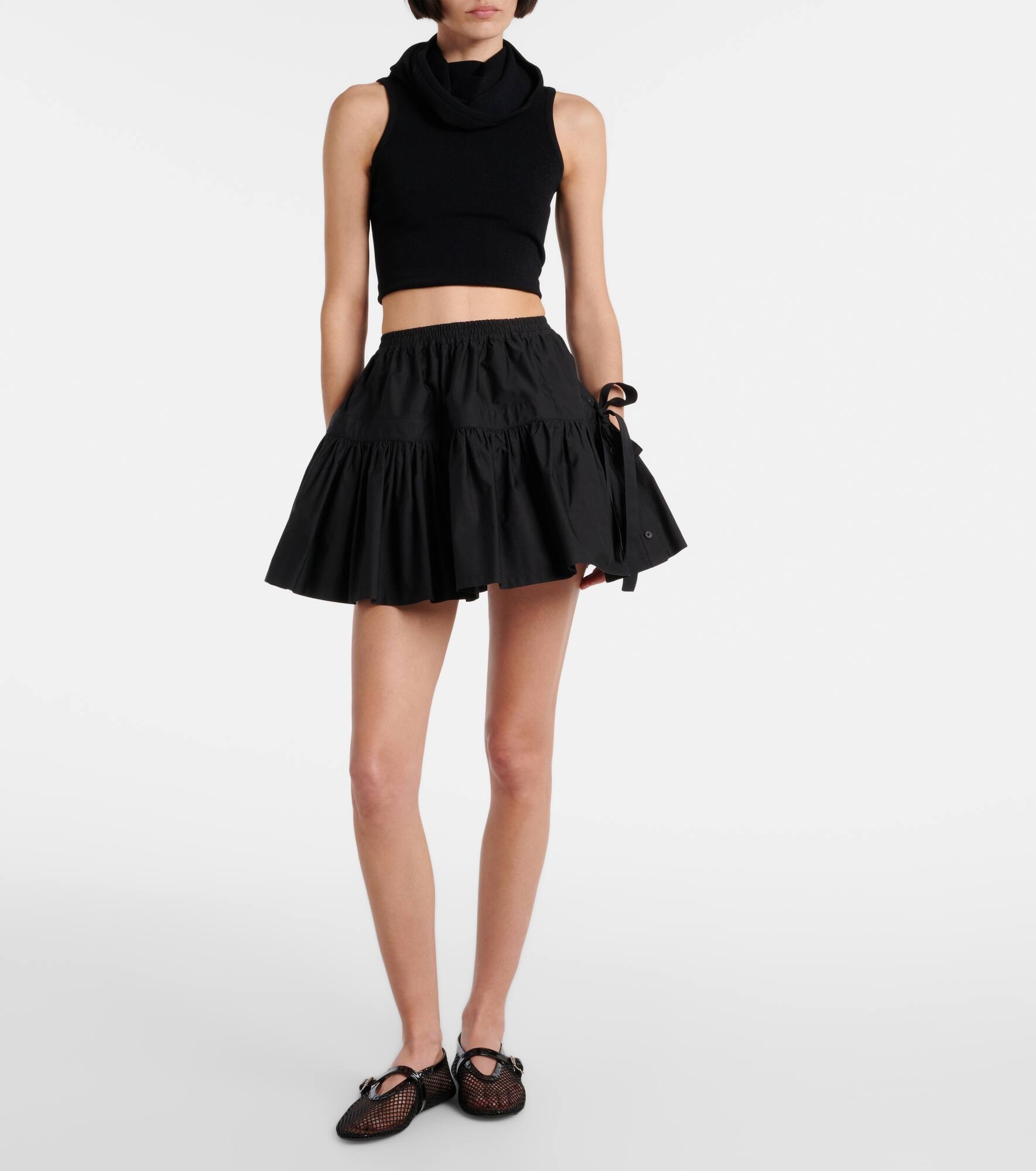 Deesser bow-detail miniskirt - 2