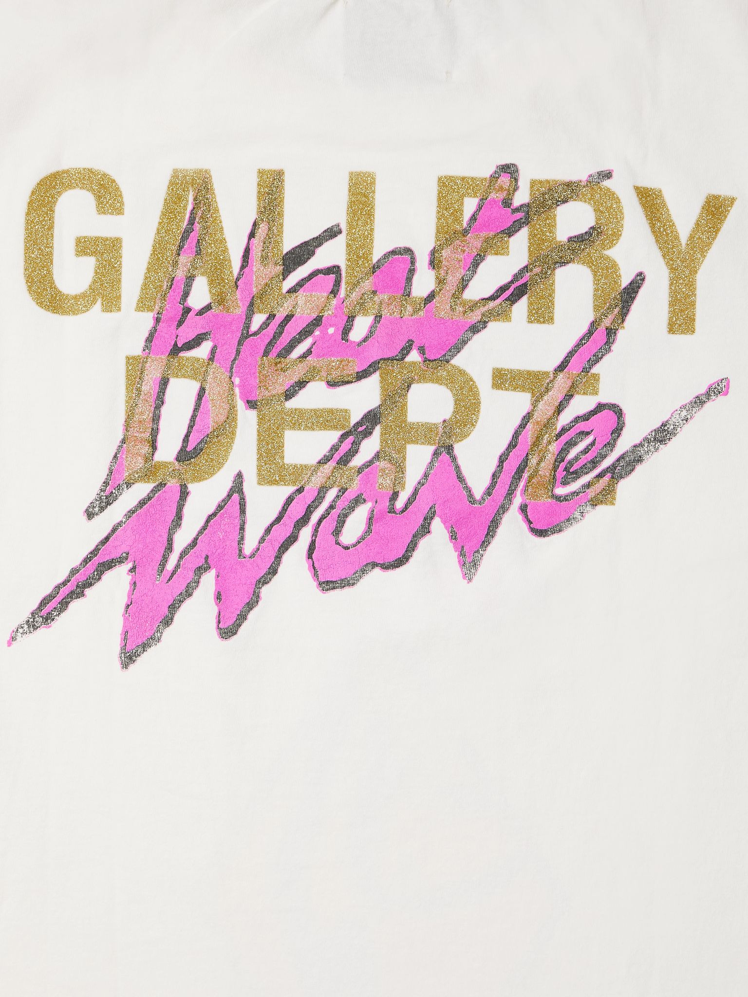 + Doc Johnson Heat Wave Glittered Printed Cotton-Jersey T-Shirt Off-white - 5