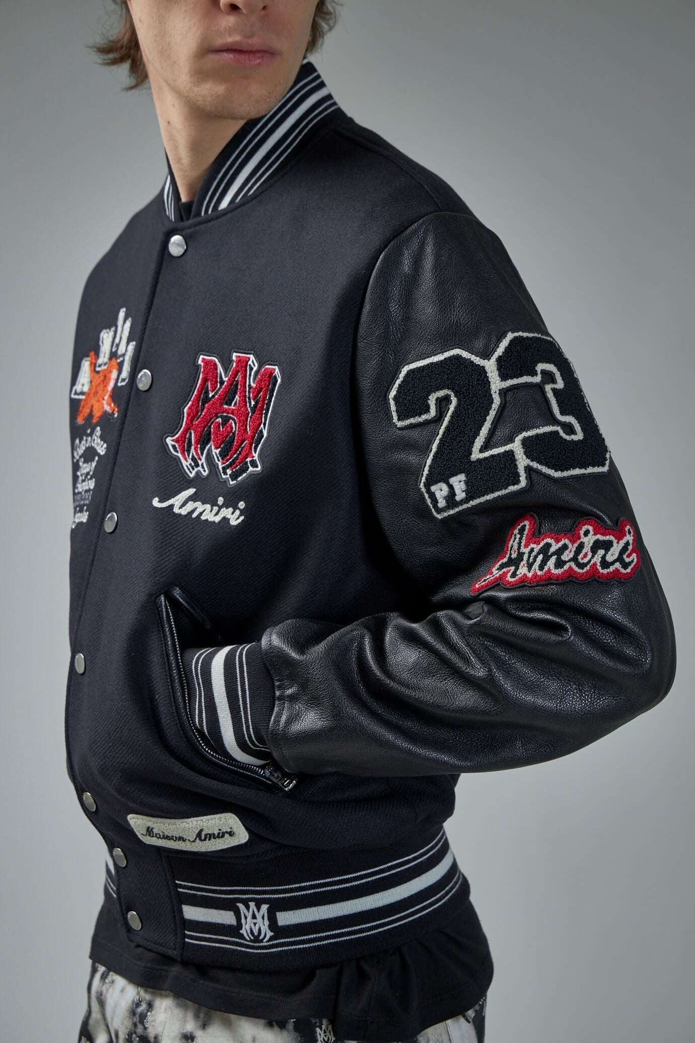 AMIRI Vintage Patch Varsity Bomber | labelsfashion | REVERSIBLE