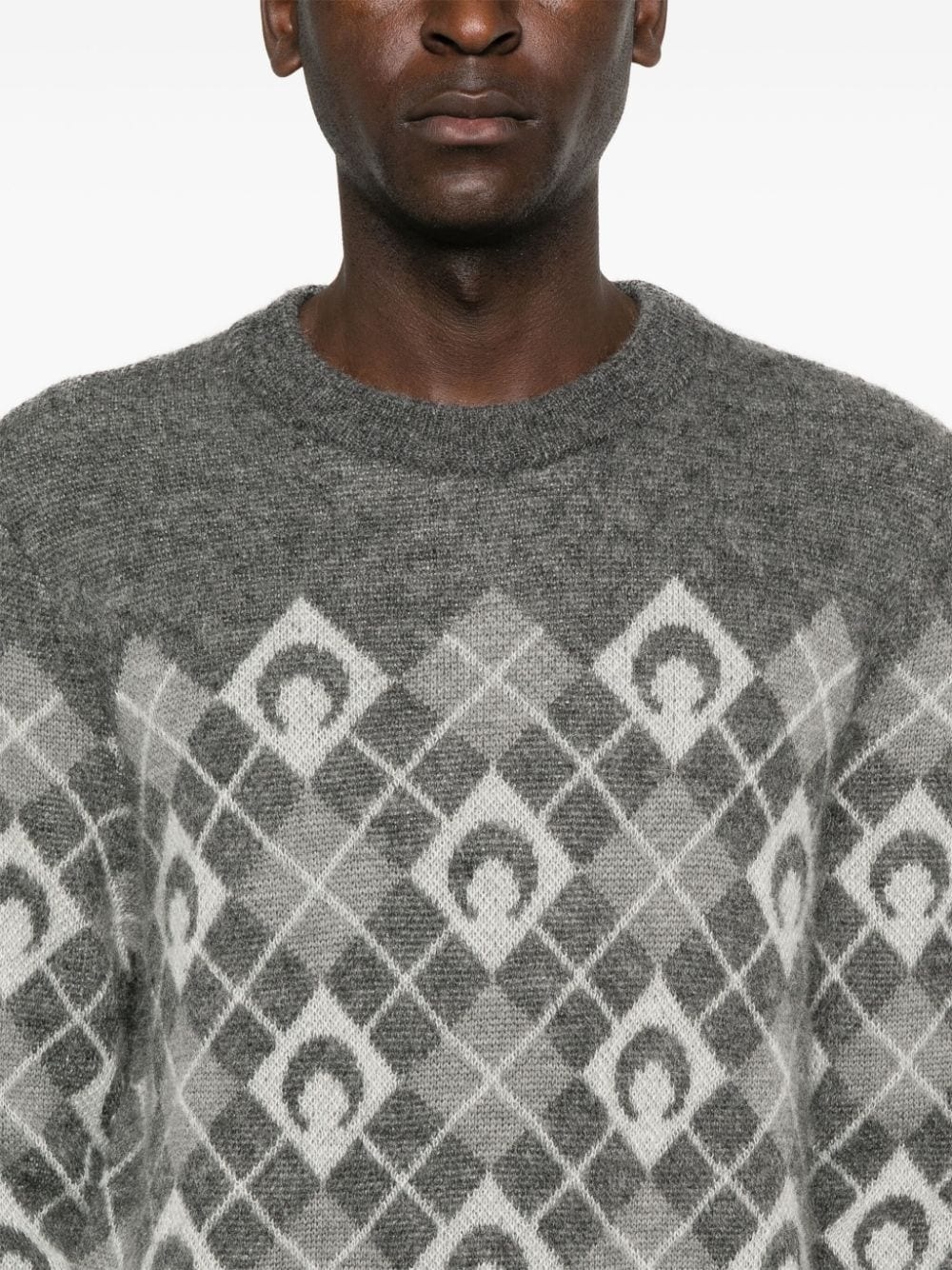 argyle intarsia-knit sweater - 5