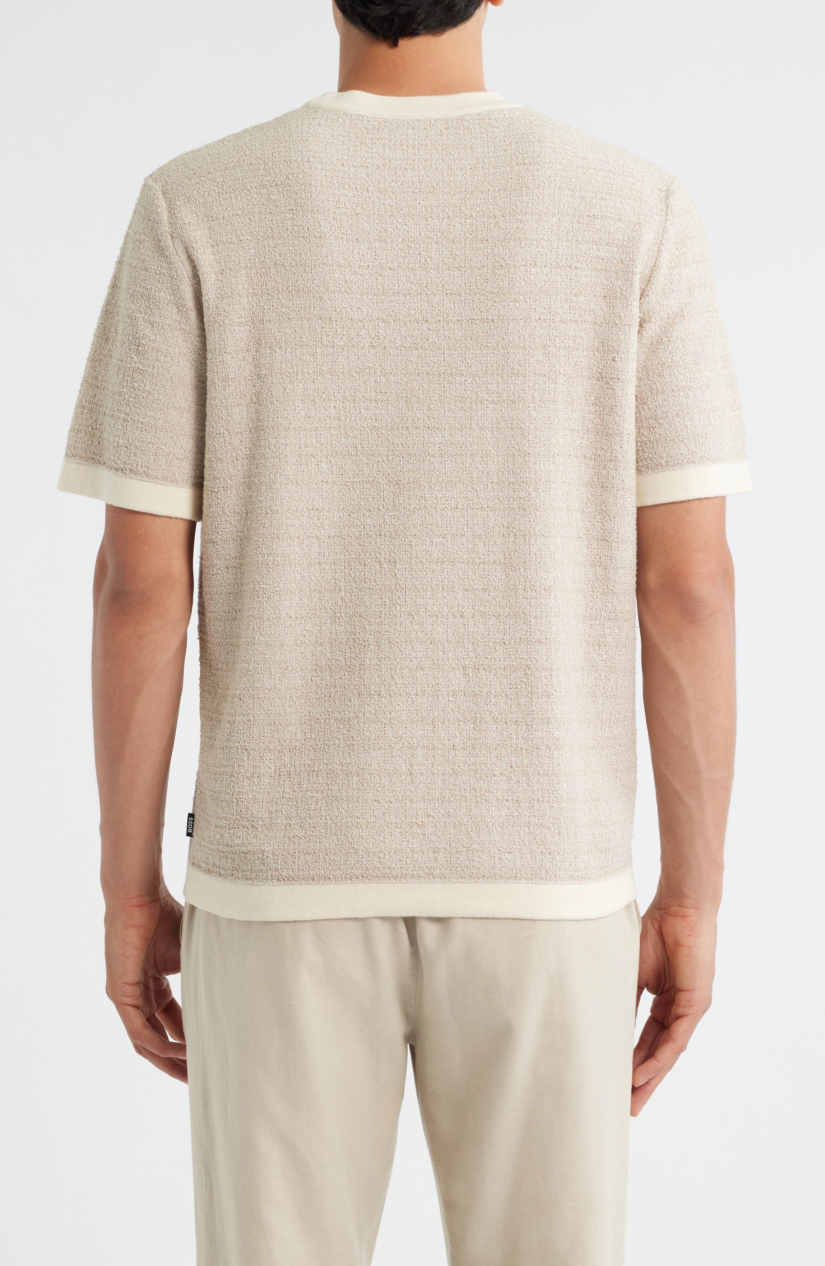 BOSS Jiordano Cotton Blend T-Shirt in Open White at Nordstrom - 2
