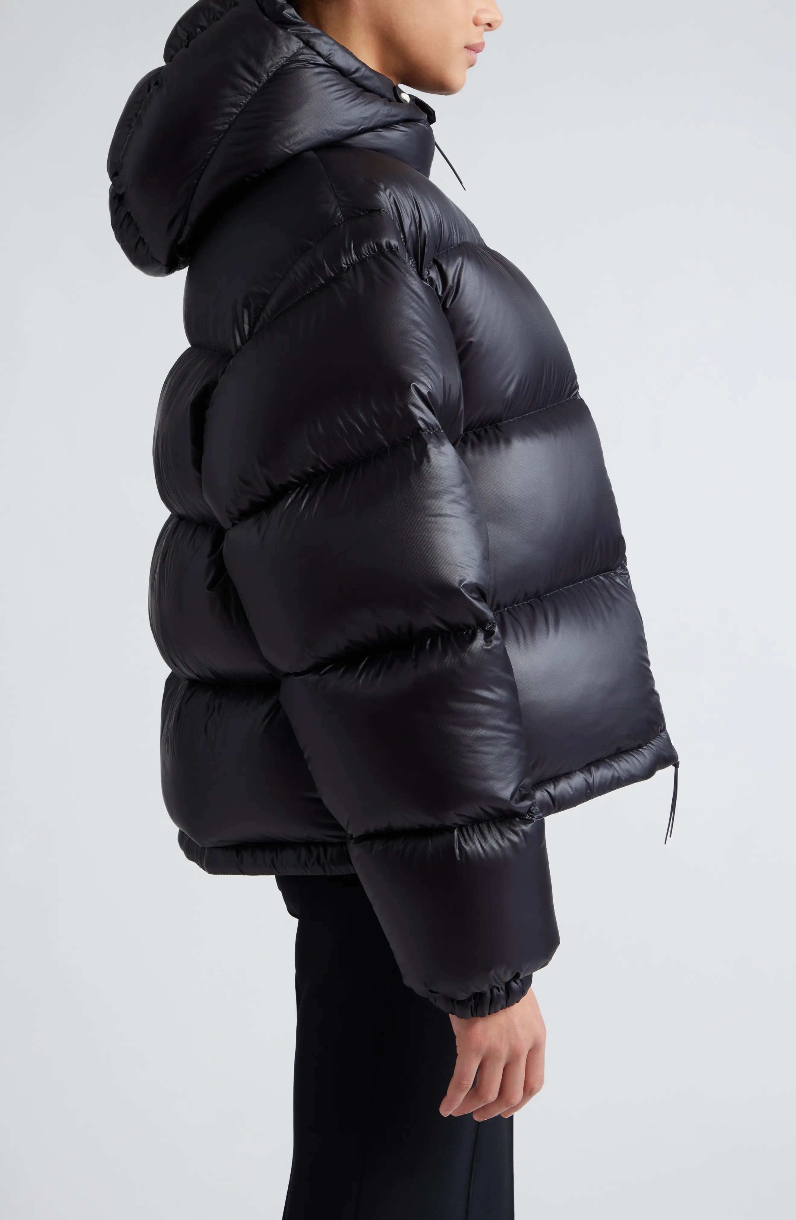 Jil Sander Boxy Hooded Down Puffer Jacket | nordstrom