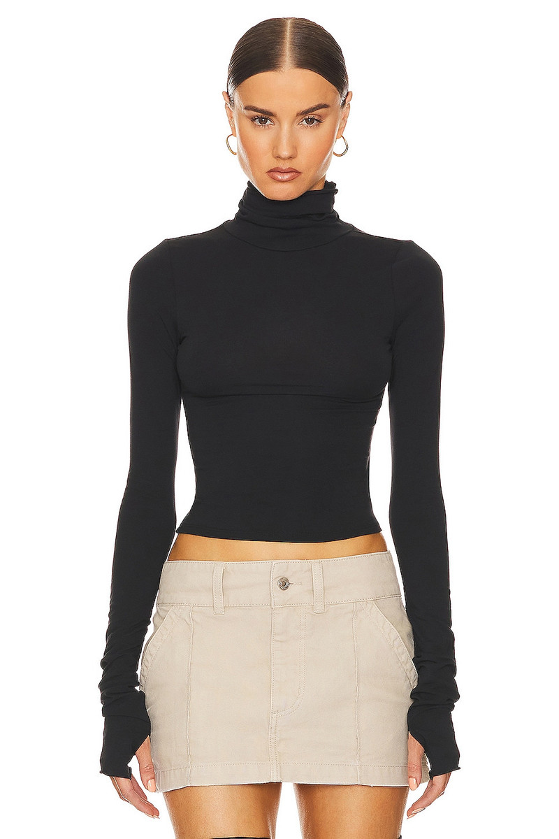 Long Sleeve Turtleneck in 2nd Skin Jersey 1