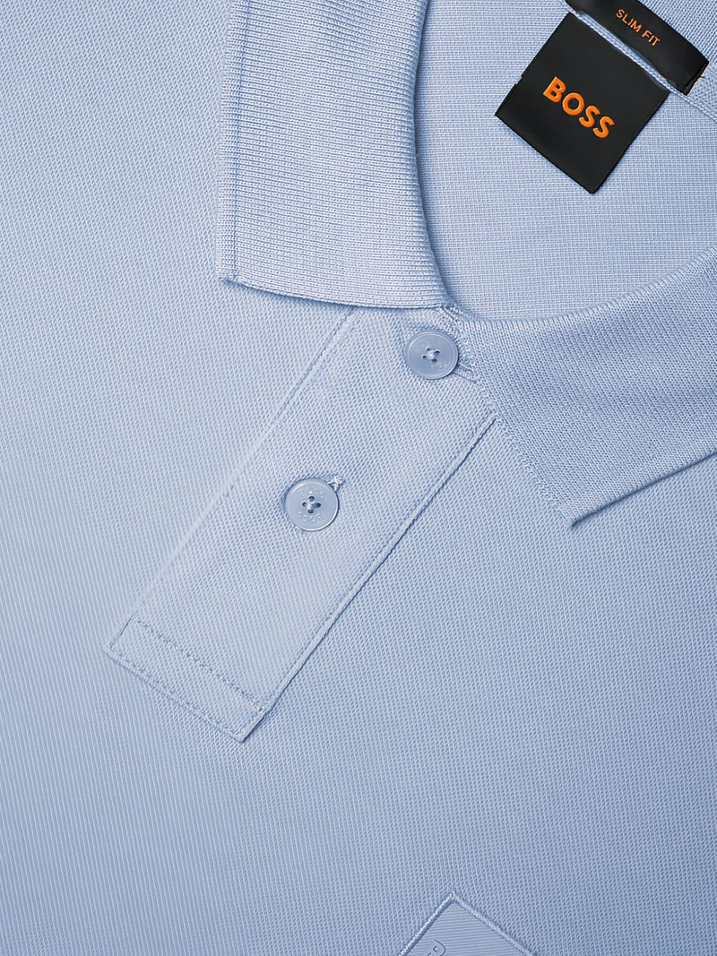 stretch-cotton slim-fit polo shirt with logo patch 3