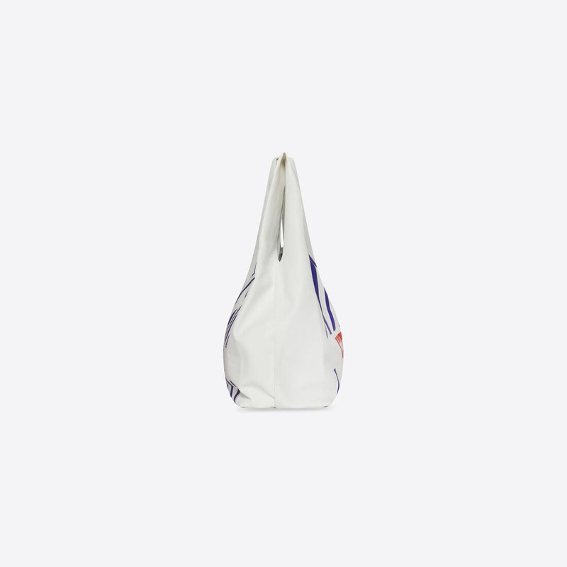 Men's Monday Shopper Bag Paper Printed  in White 4