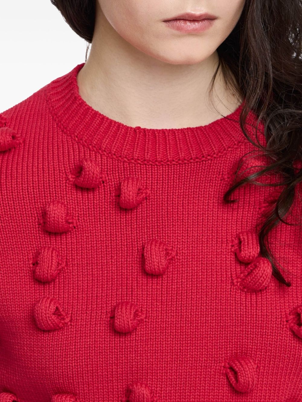 cropped loop jumper - 4