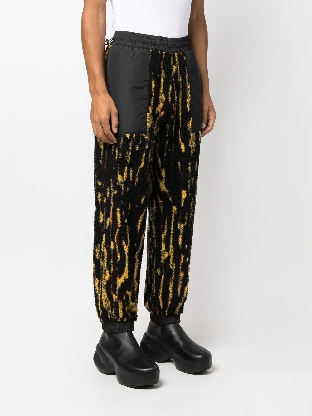 printed drawtring track pants - 3