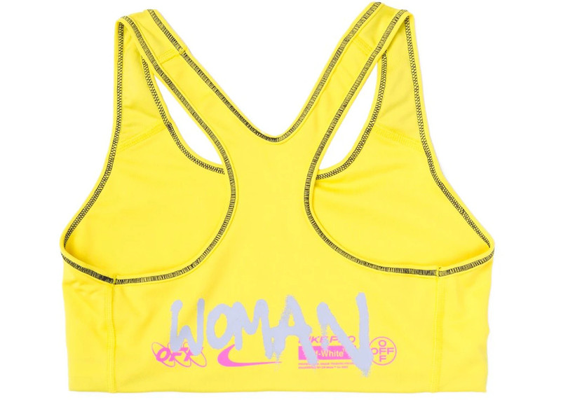 Off-White OFF-WHITE x Nike Women's Sports Bra Opti Yellow outlook