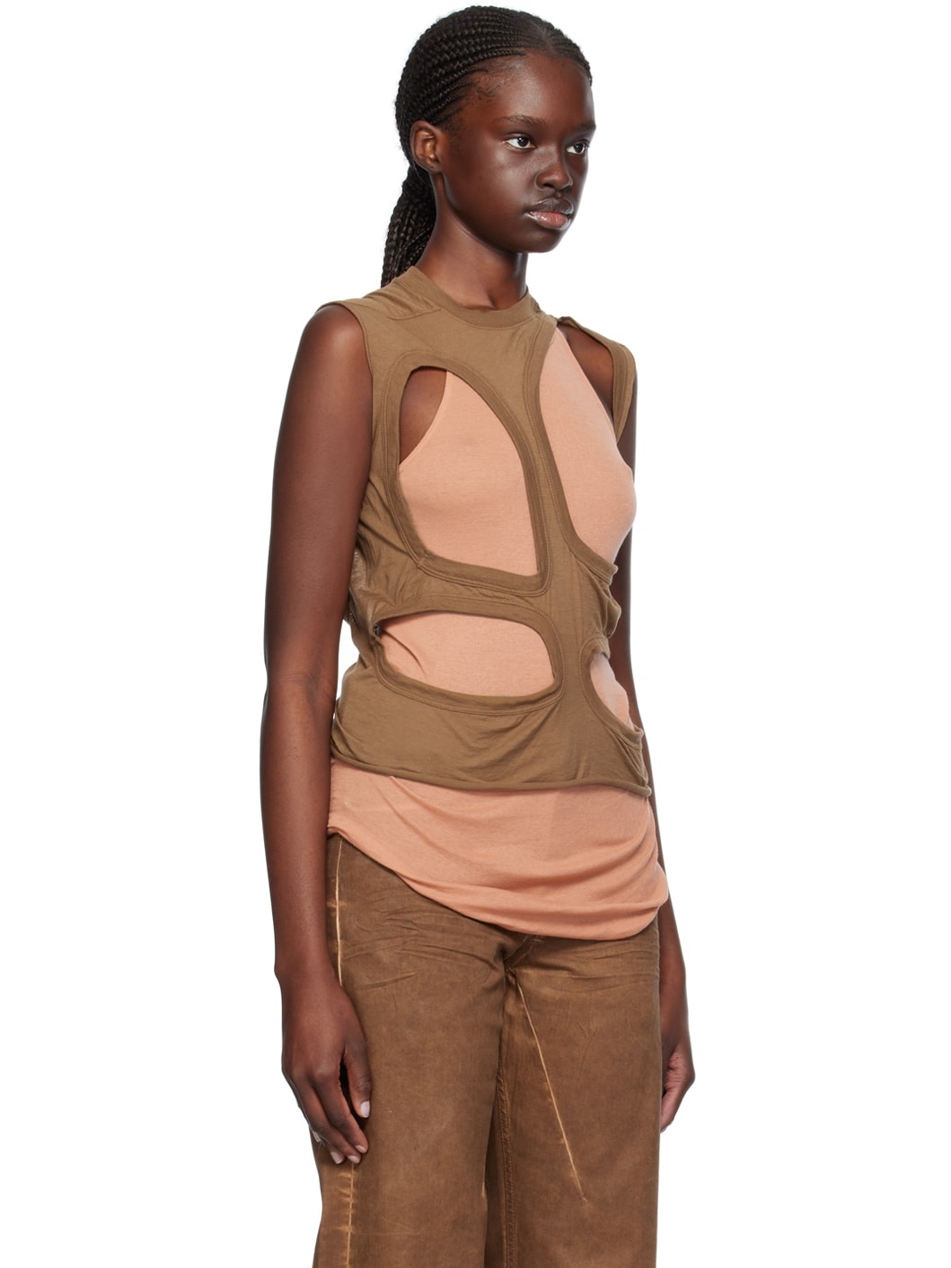 Brown Membrane I Tank Top - 2