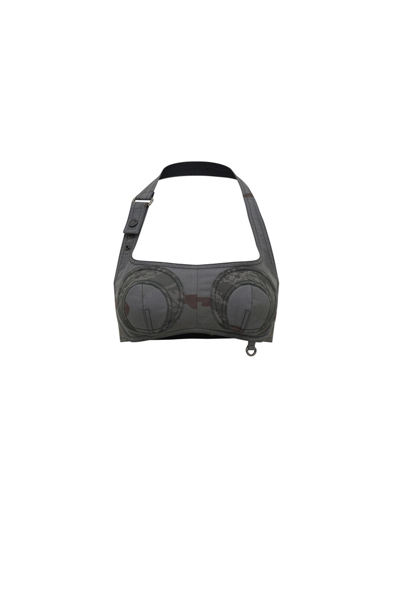 Regenerated Camo Bandeau Top 1