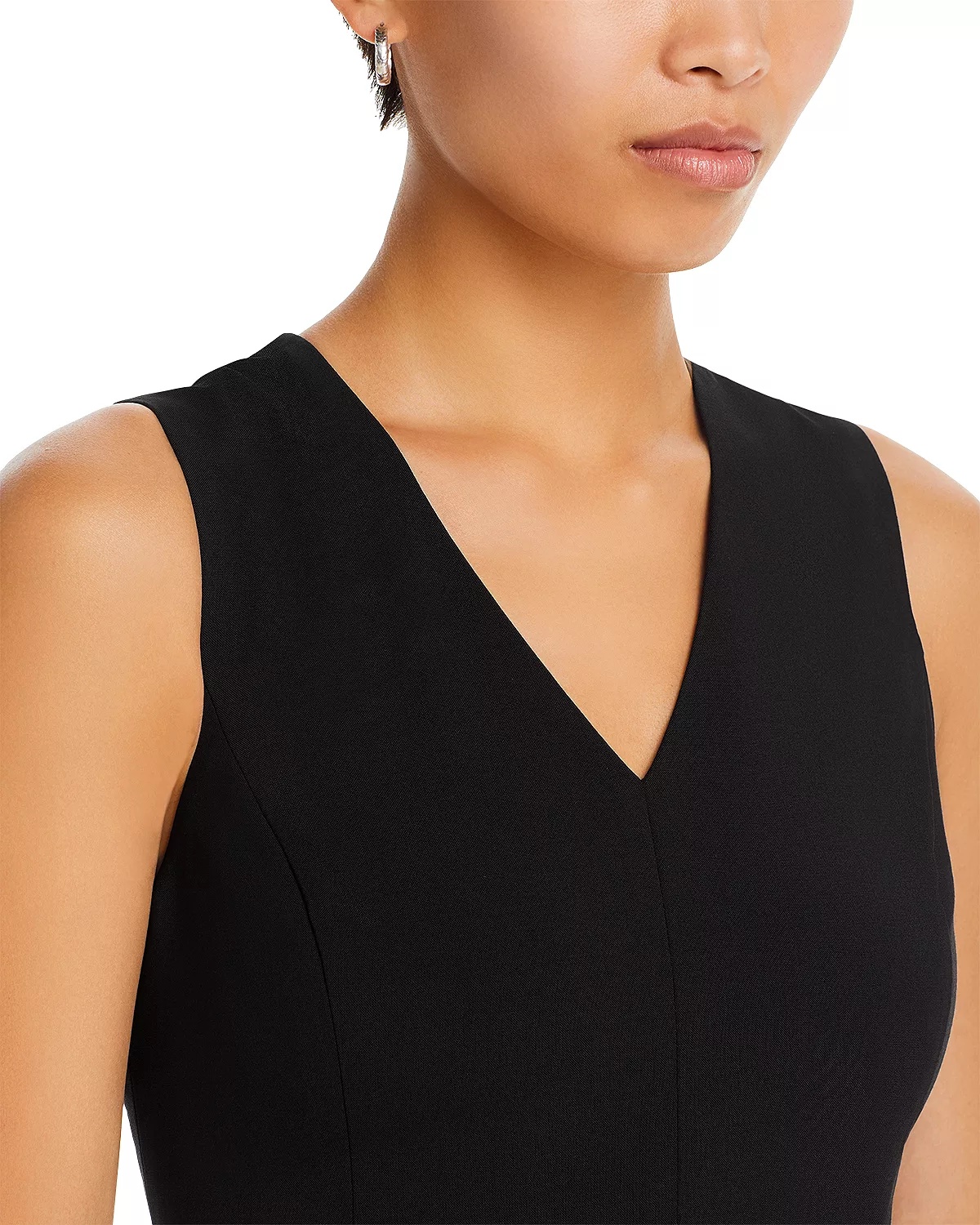 V Neck Midi Dress - 6