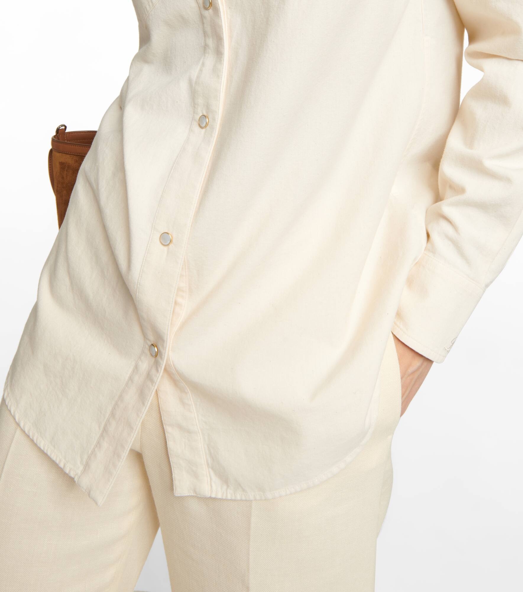 Yelena cotton chambray shirt - 5