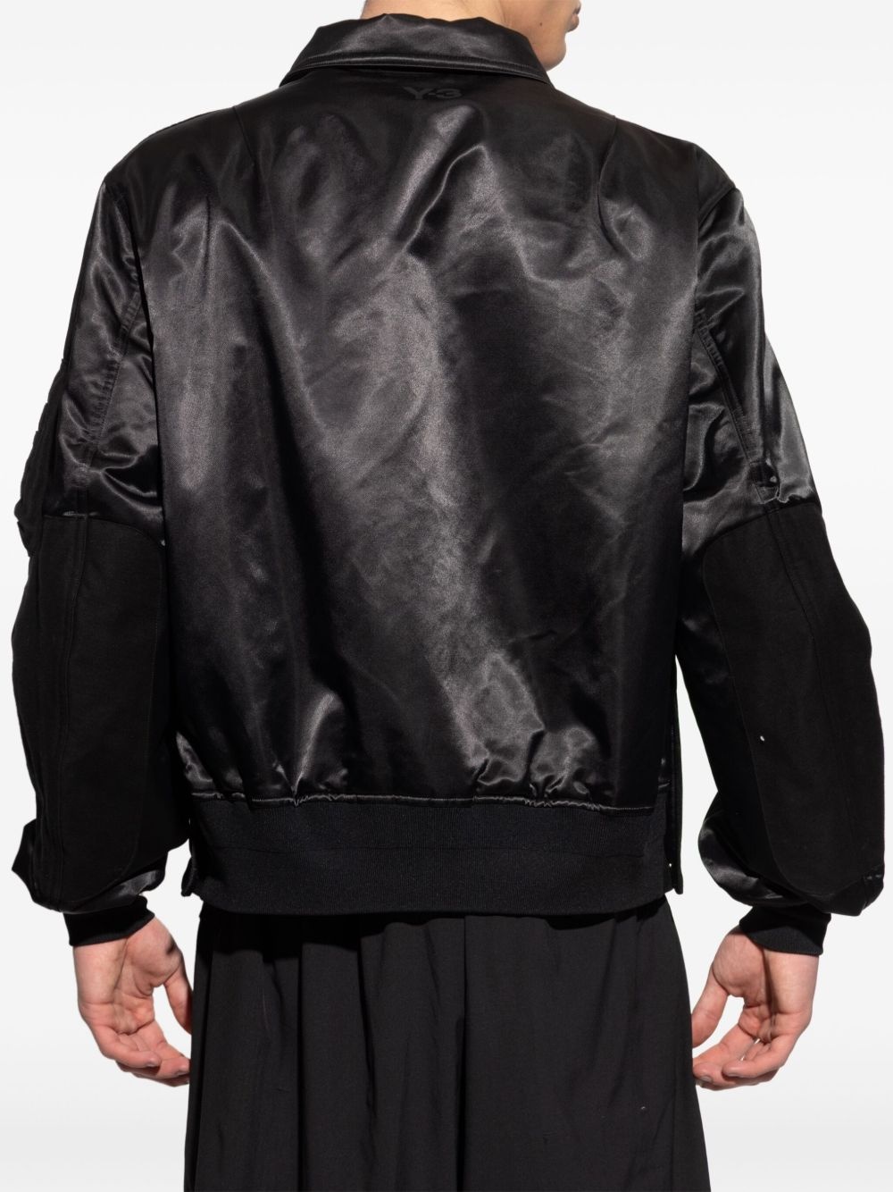 panel-detail bomber jacket - 4