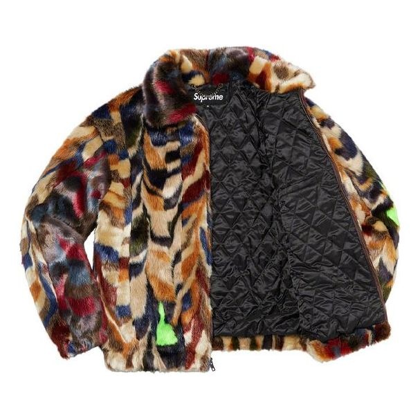 Supreme Faux Fur Bomber Jacket 'Multi-color' SUP-FW22-521 - 3
